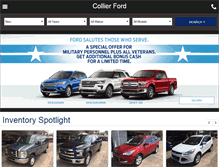 Tablet Screenshot of collierfordinc.com